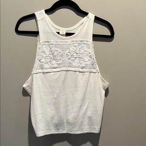 We The Free Crochet Sleeveless Tee